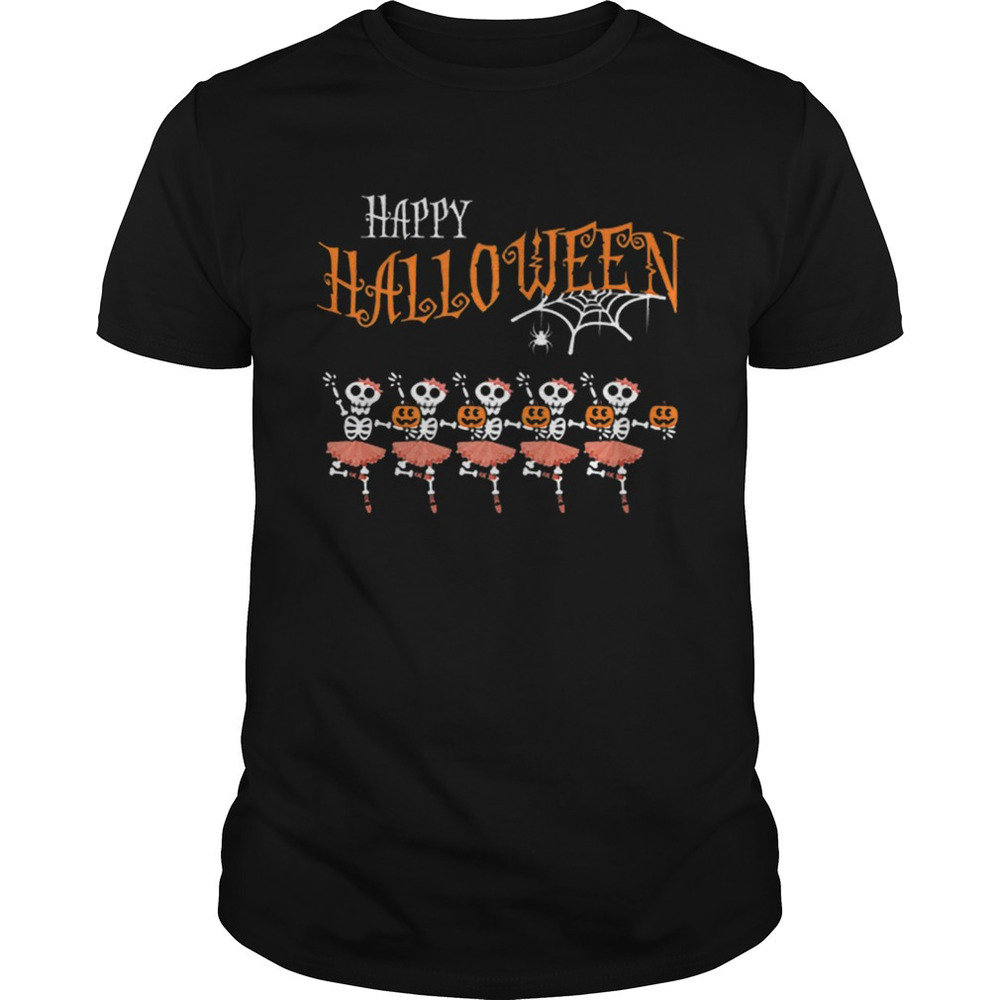 Halloween Dancing Ballet Skeleton Ballerina Costume Shirt
